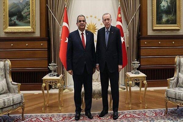 ملاقات اردوغان و نخست وزیر جمهوری قبرس شمالی